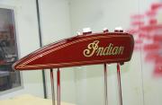 Indian Scout. Hand striped, painted logo.
